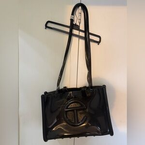 Telfar x Melissa Glossy Black Tote Bag